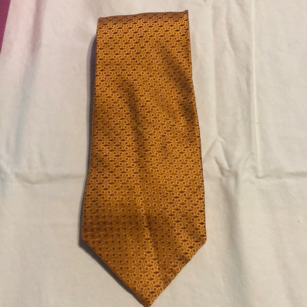 Jos. A. Bank orange silk tie